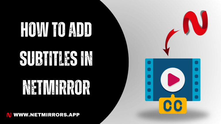How to Add Subtitles in NetMirror