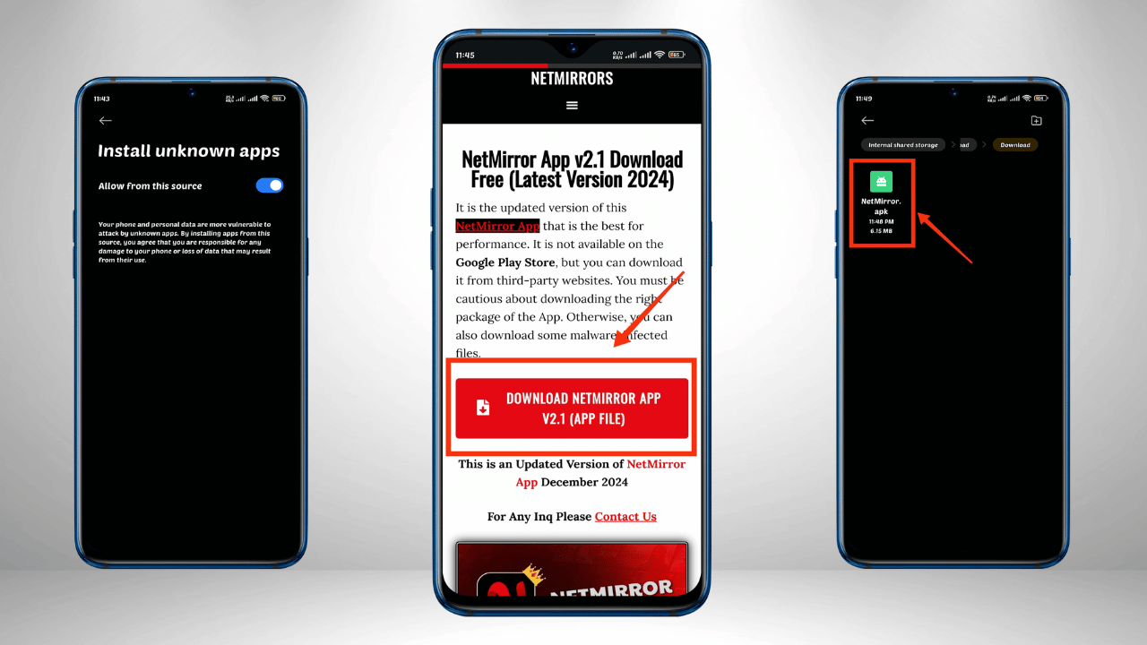 Downloading and Installing NetMirror APK on Android (1)