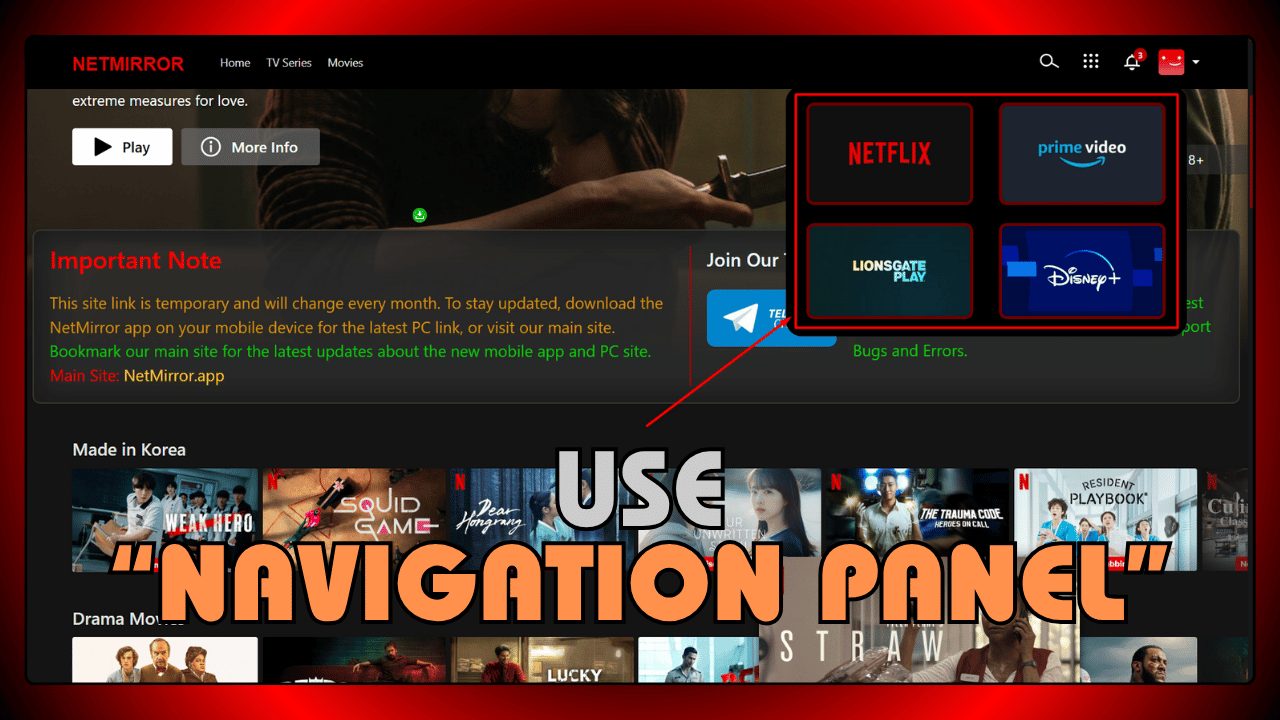 Use Navigation Panel