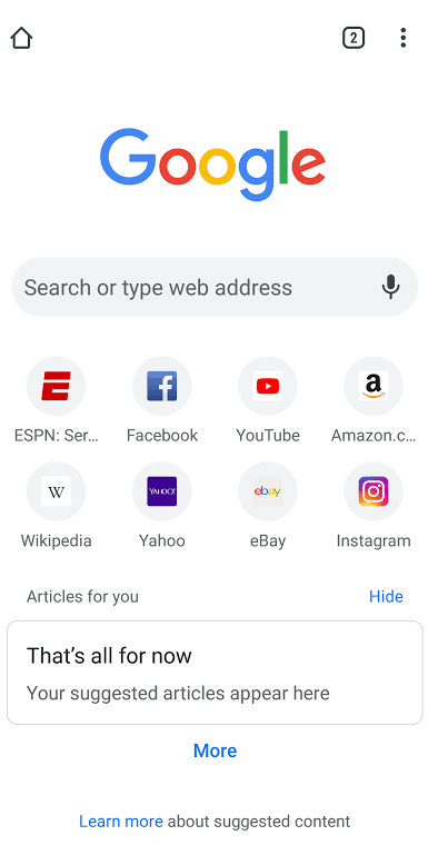 Use Chrome or Browser App