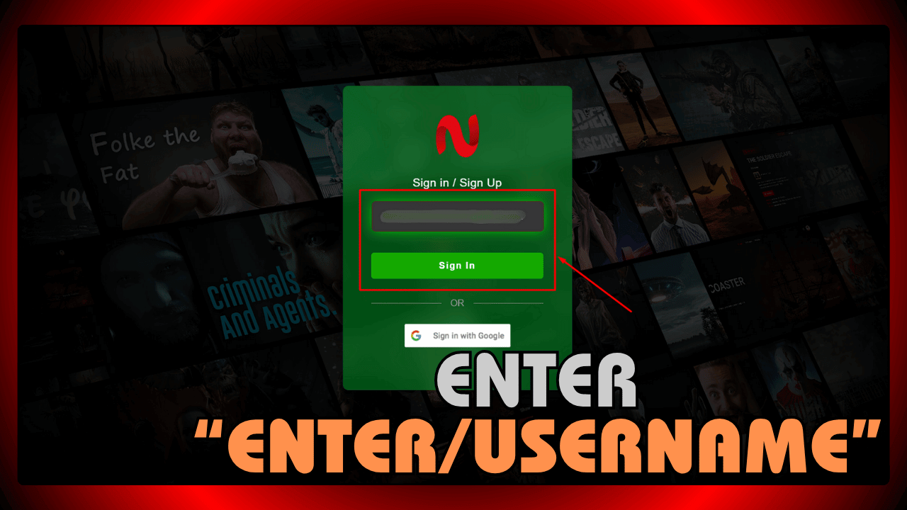 Enter Email/Username