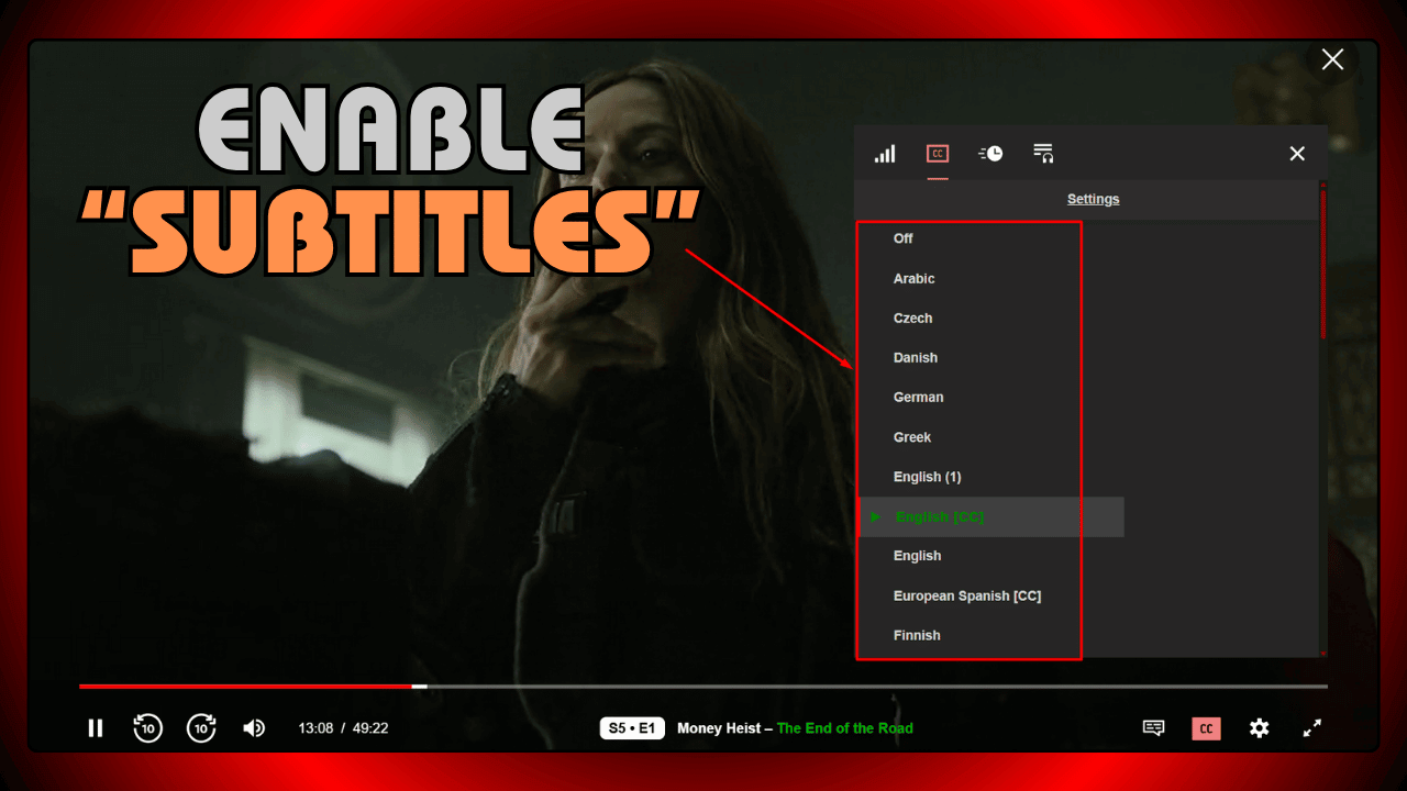 Enable Subtitles